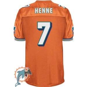 Miami Dolphins #7 Chad Henne Jersey Orange Authentic Football Jersey 