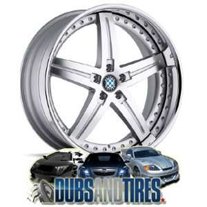    20 Inch 20x9 Beyern wheels WOLFF Silver wheels rims Automotive