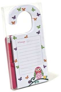   Owl Door Hanger Notepad by 