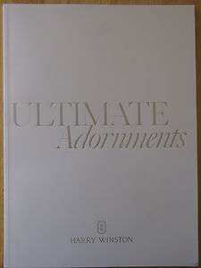 HARRY WINSTON Ultimate Adornments big catalog  