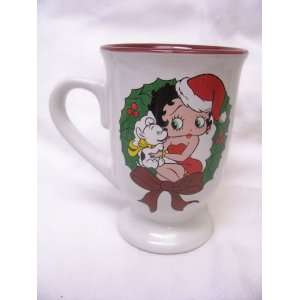 Betty Boop Footed Christmas Mug