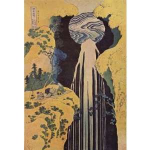  Katsushika Hokusai (The waterfall of Amida behind the Kiso 