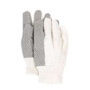  Gloves, Cotton Canvas Gloves With Pvc Dots For Better Grip 