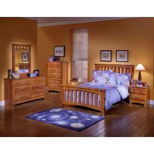  Twin Slat Bed by Standard Furniture   Cherry (4853R)