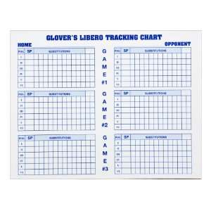  Glovers Scorebooks Volleyball Libero Tracking Charts (175 