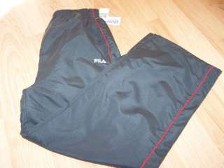 Size Large 14 16 Grey Fila Athletic Track Pants Warm UP  