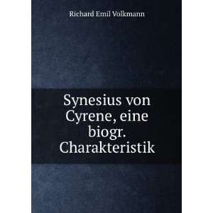   von Cyrene, eine biogr. Charakteristik Richard Emil Volkmann Books