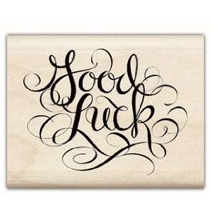  Good Luck Wood Mounted Rubber Stamp