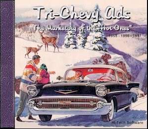 Tri Chevy Ads & Videos CD ROM 1955 1956 1957 chevrolet  