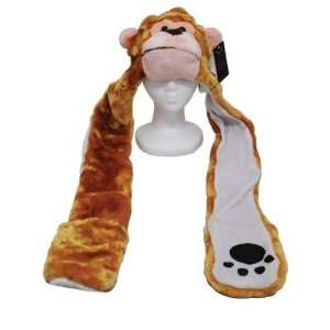  Plush Double Faced Long Arm Monkey Hat Toys & Games