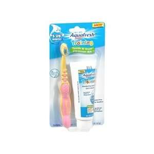 Aquafresh Aquafresh Training Tooth & Gum Cleaning Kit Apple/banana 