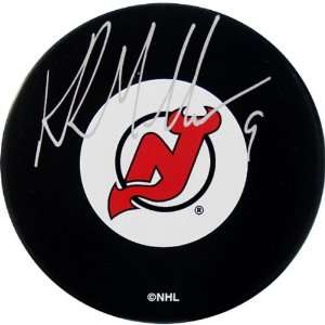   Muller New Jersey Devils Autographed Hockey Puck