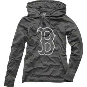  Boston Red Sox Womens Retreat Long Sleeve Grey Hooded 