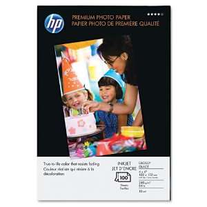  HP Products   HP   Premium Photo Paper, 64 lbs., Glossy, 4 