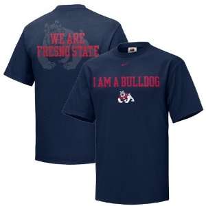   Fresno State Bulldogs Navy Blue I AmWe Are T shirt