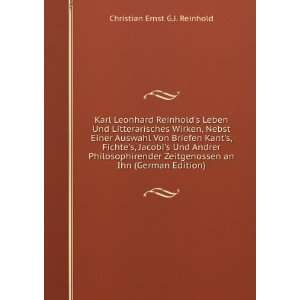   an Ihn (German Edition) Christian Ernst G.J. Reinhold Books