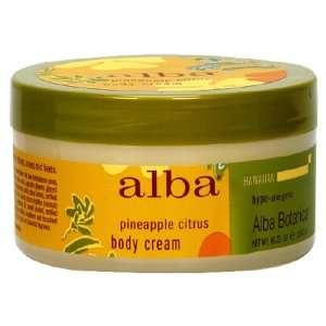    Alba Botanica Body Cream, Pineapple Citrus, 6.5 Ounces Beauty