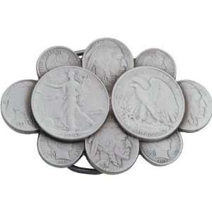  Belt Buckles GA1038 Beautifully Detailed Collectible Coins 