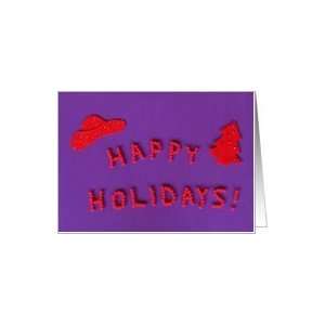 Red Hat Holiday Card Card