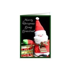  Merry Christmas Great Grandma Santa Claus Card Health 