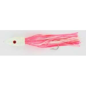  20oz Dual Pull Jig with Vinyl Skirt Glow Head Pink Over 