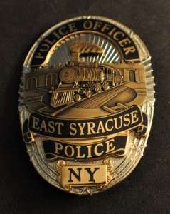 OBSOLETE EAST SYRACUSE NEW YORK POLICE DEPARTMENT US POLICE BADGE 