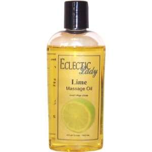  Lime Massage Oil, 4 oz Beauty