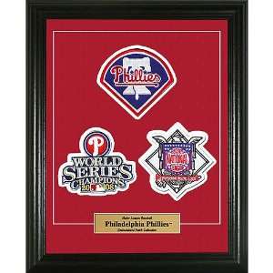   Mint Philadelphia Phillies Framed Patch Collection