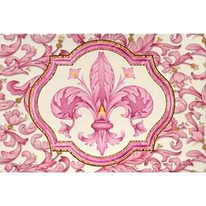  Saponificio Artigianale Fiorentino Pink Fleur de Lis Soap 