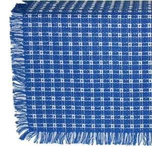 14 x 20 Hand Loomed Homespun Placemats (Set of 12), Made in USA, Blue 