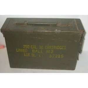  Vintage Metal US Army Ammunition Box 1960s Everything 