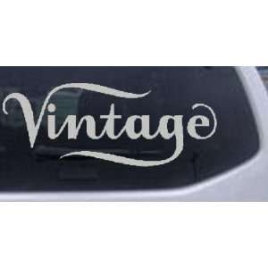 Silver 40in X 16.0in    Vintage Store Sign Decal Business Car Window 