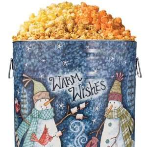 Popcorn Tin   Warm Wishes Grocery & Gourmet Food