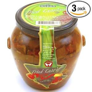 Hyson Fried Eggplant, 19.05 Ounce Glass Jar (Pack of 3)  