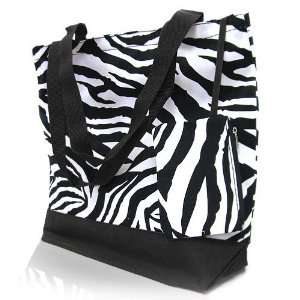  Zebra Print Tote Bag (BK) 
