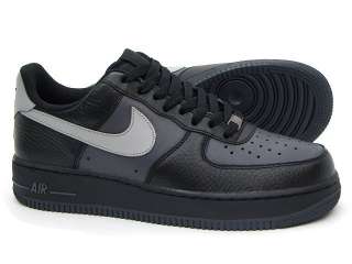 new mens sz NIKE AIR force 1/one 07 315122 059 black medium grey 