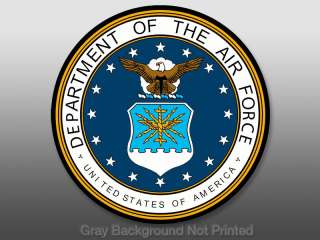 Department of Air Force Seal Sticker   decal logo USAF  