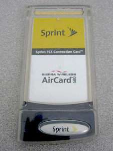 Sprint PCS Sierra Wireless Aircard 580 Connection Card  