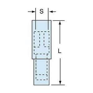  Female Bullet Disconnect,blue,pk1000   3M 