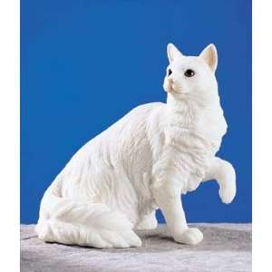  Turkish Angora Cat   Collectible Figurine Statue Figure 