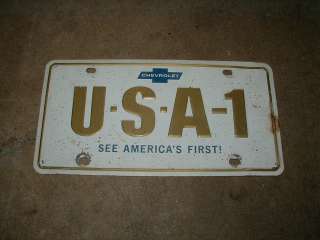 Original CHEVROLET Dealer USA 1 See Americas First  Steel License 