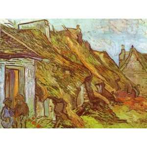   Van Gogh   24 x 18 inches   Cottages at Chaponval. Auvers sur Oise