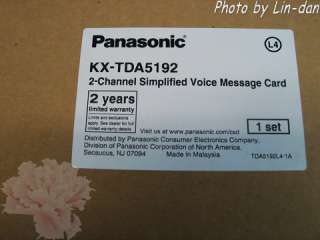 Panasonic KX TDA5192 Voice Mail and Mes. Card for TDA50  
