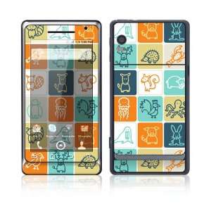 Animal Squares Protector Skin Decal Sticker for Motorola Droid 2Cell 