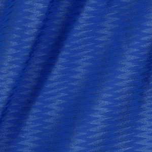  58 Wide Textured Nylon Lycra Tricot Zig Zag Royal Fabric 