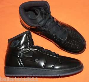 Nike Air Jordan Youth AJ 1 Anodized shoes black new  
