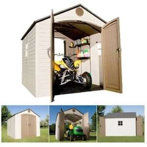  Lifetime 8x10 Plastic Storage Shed with Double Doors [6404 