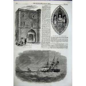  1858 Lisbon Bar Ship Storm King John Palace Stepney Art 