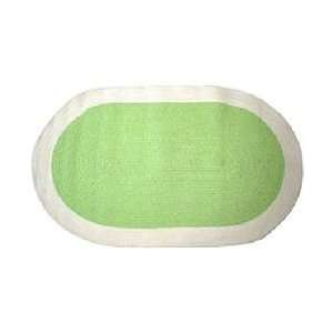  Tadpoles Classics Gingham Green   Chenille rug solid w 