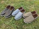 Fashion mens Classic Slip On Flats Casual Canvas Shoes multi colors 